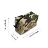 TropicalLife NIXUX Cosmetic Bag for Women Fashion Camouflage Pattern Make up Bag Travel Waterproof Toiletry Bag Zipper Portable Small Pencil Brushes Bag with Handle Strap view 2