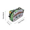 TropicalLife NIXUX Cosmetic Bag for Women Lovely Cat Print Make up Bag Travel Waterproof Toiletry Bag Zipper Portable Small Pencil Brushes Bag with Handle Strap view 2