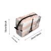 TropicalLife NIXUX Cosmetic Bag for Women Roses and Eiffel Tower Make up Bag Travel Waterproof Toiletry Bag Zipper Portable Small Pencil Brushes Bag with Handle Strap view 2