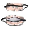 TropicalLife NIXUX Cosmetic Bag for Women Roses and Eiffel Tower Make up Bag Travel Waterproof Toiletry Bag Zipper Portable Small Pencil Brushes Bag with Handle Strap view 3