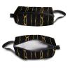 TropicalLife NIXUX Cosmetic Bag for Women Elegant Geometry Print Make up Bag Travel Waterproof Toiletry Bag Zipper Portable Small Pencil Brushes Bag with Handle Strap view 3