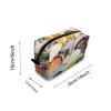 TropicalLife NIXUX Cosmetic Bag for Women Watercolor Abstract Butterfly Make up Bag Travel Waterproof Toiletry Bag Zipper Portable Small Pencil Brushes Bag with Handle Strap view 2