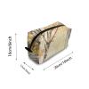 TropicalLife NIXUX Cosmetic Bag for Women The Birch Trees In Autumn Make up Bag Travel Waterproof Toiletry Bag Zipper Portable Small Pencil Brushes Bag with Handle Strap view 2