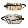 TropicalLife NIXUX Cosmetic Bag for Women The Birch Trees In Autumn Make up Bag Travel Waterproof Toiletry Bag Zipper Portable Small Pencil Brushes Bag with Handle Strap view 3
