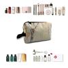 TropicalLife NIXUX Cosmetic Bag for Women The Birch Trees In Autumn Make up Bag Travel Waterproof Toiletry Bag Zipper Portable Small Pencil Brushes Bag with Handle Strap view 4
