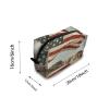 TropicalLife NIXUX Cosmetic Bag for Women Old American Trucks Make up Bag Travel Waterproof Toiletry Bag Zipper Portable Small Pencil Brushes Bag with Handle Strap view 2