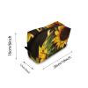 TropicalLife NIXUX Cosmetic Bag for Women Butterflies Are on Sunflowers Make up Bag Travel Waterproof Toiletry Bag Zipper Portable Small Pencil Brushes Bag with Handle Strap view 2