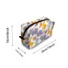 TropicalLife NIXUX Cosmetic Bag for Women Zoo Animal Patterns Make up Bag Travel Waterproof Toiletry Bag Zipper Portable Small Pencil Brushes Bag with Handle Strap view 2