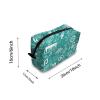 TropicalLife NIXUX Cosmetic Bag for Women Color Music Note Make up Bag Travel Waterproof Toiletry Bag Zipper Portable Small Pencil Brushes Bag with Handle Strap view 2
