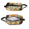 TropicalLife NIXUX Cosmetic Bag for Women Vintage Paris Symbol Make up Bag Travel Waterproof Toiletry Bag Zipper Portable Small Pencil Brushes Bag with Handle Strap view 3