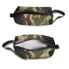 TropicalLife NIXUX Cosmetic Bag for Women Military Camouflage Pattern Make up Bag Travel Waterproof Toiletry Bag Zipper Portable Small Pencil Brushes Bag with Handle Strap view 3