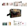 TropicalLife NIXUX Cosmetic Bag for Women A Ferocious Portrait of A Dinosaur Make up Bag Travel Waterproof Toiletry Bag Zipper Portable Small Pencil Brushes Bag with Handle Strap view 4