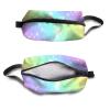 TropicalLife NIXUX Cosmetic Bag for Women Flashing Rainbow Make up Bag Travel Waterproof Toiletry Bag Zipper Portable Small Pencil Brushes Bag with Handle Strap view 3