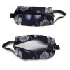 TropicalLife NIXUX Cosmetic Bag for Women Marine Jellyfish Pattern Make up Bag Travel Waterproof Toiletry Bag Zipper Portable Small Pencil Brushes Bag with Handle Strap view 3