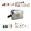 TropicalLife NIXUX Cosmetic Bag for Women Variety of Pineapples Make up Bag Travel Waterproof Toiletry Bag Zipper Portable Small Pencil Brushes Bag with Handle Strap view 4