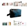 TropicalLife NIXUX Cosmetic Bag for Women Japanese Flag Pattern Make up Bag Travel Waterproof Toiletry Bag Zipper Portable Small Pencil Brushes Bag with Handle Strap view 4