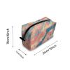 TropicalLife NIXUX Cosmetic Bag for Women Abstract Camouflage Pattern Make up Bag Travel Waterproof Toiletry Bag Zipper Portable Small Pencil Brushes Bag with Handle Strap view 2