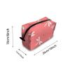 TropicalLife NIXUX Cosmetic Bag for Women Abstract Painting Make up Bag Travel Waterproof Toiletry Bag Zipper Portable Small Pencil Brushes Bag with Handle Strap view 2