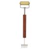 Face Massage Roller,Copper Wooden Handle Skin Roller Double Head Facial Skin Care Tool for Promote Blood Circulation view 1