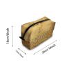 TropicalLife NIXUX Cosmetic Bag for Women Retro Element Periodic Table Make up Bag Travel Waterproof Toiletry Bag Zipper Portable Small Pencil Brushes Bag with Handle Strap view 2