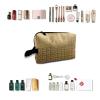 TropicalLife NIXUX Cosmetic Bag for Women Retro Element Periodic Table Make up Bag Travel Waterproof Toiletry Bag Zipper Portable Small Pencil Brushes Bag with Handle Strap view 4