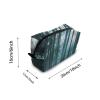 TropicalLife NIXUX Cosmetic Bag for Women Cold-Toned Fir Forest Pattern Make up Bag Travel Waterproof Toiletry Bag Zipper Portable Small Pencil Brushes Bag with Handle Strap view 2