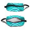 TropicalLife NIXUX Cosmetic Bag for Women Dolphins On The Bottom of The Sea Make up Bag Travel Waterproof Toiletry Bag Zipper Portable Small Pencil Brushes Bag with Handle Strap view 3