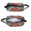 TropicalLife NIXUX Cosmetic Bag for Women Bohemian Pattern Make up Bag Travel Waterproof Toiletry Bag Zipper Portable Small Pencil Brushes Bag with Handle Strap view 3