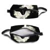 TropicalLife NIXUX Cosmetic Bag for Women Japanese Crane Make up Bag Travel Waterproof Toiletry Bag Zipper Portable Small Pencil Brushes Bag with Handle Strap view 3