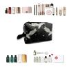 TropicalLife NIXUX Cosmetic Bag for Women Japanese Crane Make up Bag Travel Waterproof Toiletry Bag Zipper Portable Small Pencil Brushes Bag with Handle Strap view 4