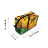 TropicalLife NIXUX Cosmetic Bag for Women Folk Art Oil Painting Make up Bag Travel Waterproof Toiletry Bag Zipper Portable Small Pencil Brushes Bag with Handle Strap view 2