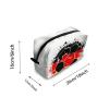 TropicalLife NIXUX Cosmetic Bag for Women A Symbol of Football In Germany Make up Bag Travel Waterproof Toiletry Bag Zipper Portable Small Pencil Brushes Bag with Handle Strap view 2