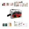 TropicalLife NIXUX Cosmetic Bag for Women A Symbol of Football In Germany Make up Bag Travel Waterproof Toiletry Bag Zipper Portable Small Pencil Brushes Bag with Handle Strap view 4