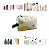 TropicalLife NIXUX Cosmetic Bag for Women Cartoon Dinosaur Pattern Make up Bag Travel Waterproof Toiletry Bag Zipper Portable Small Pencil Brushes Bag with Handle Strap view 4
