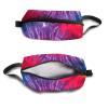 TropicalLife NIXUX Cosmetic Bag for Women Art Swirl Tie Dye Make up Bag Travel Waterproof Toiletry Bag Zipper Portable Small Pencil Brushes Bag with Handle Strap view 3
