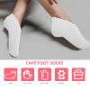 Lurrose 4 Pairs Foot Moisturizing Socks Elastic Ship Dry Feet Socks Anti- Cracking Foot Covers Spa Socks for Women and Men view 4