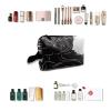 TropicalLife NIXUX Cosmetic Bag for Women Japanese Samurai Pattern Make up Bag Travel Waterproof Toiletry Bag Zipper Portable Small Pencil Brushes Bag with Handle Strap view 4