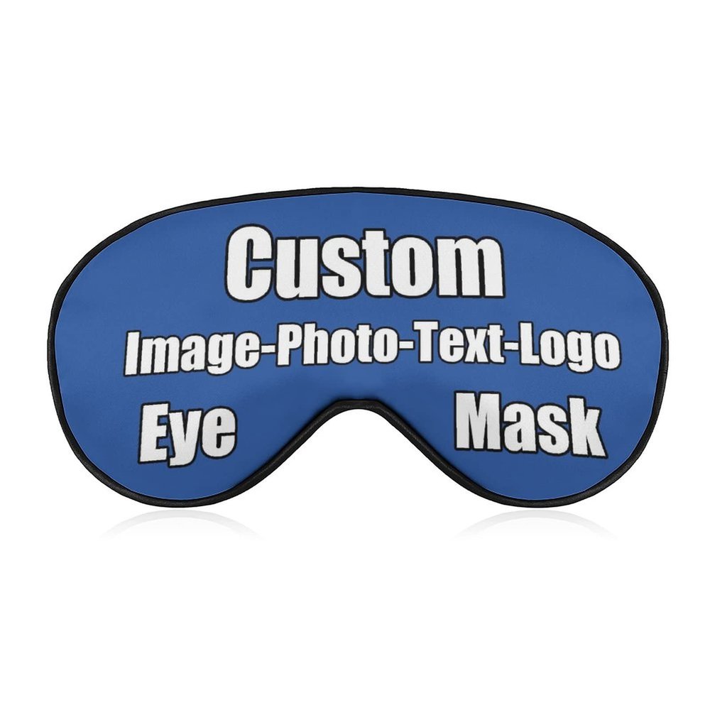 Custom Funny Sleep Mask Funny and Comfortable Eye Mask Design Your Text for Birthday Sleepover Gift Wedding Bridesmaid Anniversary Royal Blue