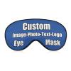 Custom Funny Sleep Mask Funny and Comfortable Eye Mask Design Your Text for Birthday Sleepover Gift Wedding Bridesmaid Anniversary Royal Blue view 1