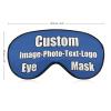 Custom Funny Sleep Mask Funny and Comfortable Eye Mask Design Your Text for Birthday Sleepover Gift Wedding Bridesmaid Anniversary Royal Blue view 2