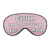 Custom Personalized Sleep Mask Friendly Eye Mask Gift Add Picture Logo or Text Sleep Mask for Airplane Travel Shift Work Pink view 1