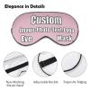 Custom Personalized Sleep Mask Friendly Eye Mask Gift Add Picture Logo or Text Sleep Mask for Airplane Travel Shift Work Pink view 4