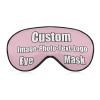 Custom Sleep Eye Mask Custom Gift Print Any of Your Designs Blindfolds and Eyemasks for Kids Women Men Light Pink view 1