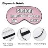 Custom Sleep Eye Mask Custom Gift Print Any of Your Designs Blindfolds and Eyemasks for Kids Women Men Light Pink view 4