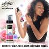 SOF N' FREE Curling Mousse with Flaxseed Oil & Rosewater for Natural Curly Hairs, Coils, Waves, Braids - Adds Body, Reduces Frizz, Defines Curls - 6.76 Fl Oz (Pack of 3) view 2