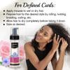 SOF N' FREE Curling Mousse with Flaxseed Oil & Rosewater for Natural Curly Hairs, Coils, Waves, Braids - Adds Body, Reduces Frizz, Defines Curls - 6.76 Fl Oz (Pack of 3) view 4
