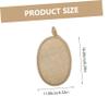 EXCEART 2pcs Natural Loofah Bath Towels Exfoliating Scrubber for Deep Cleansing for Body Care and Edging Essential Bathroom Product for Family Use view 2