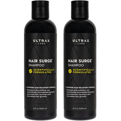 Ultrax Labs Hair Growth Shampoo for Thinning Hair and Hair Loss Shampoo for Women and Men, Hair Surge 8oz. | 2 Pack