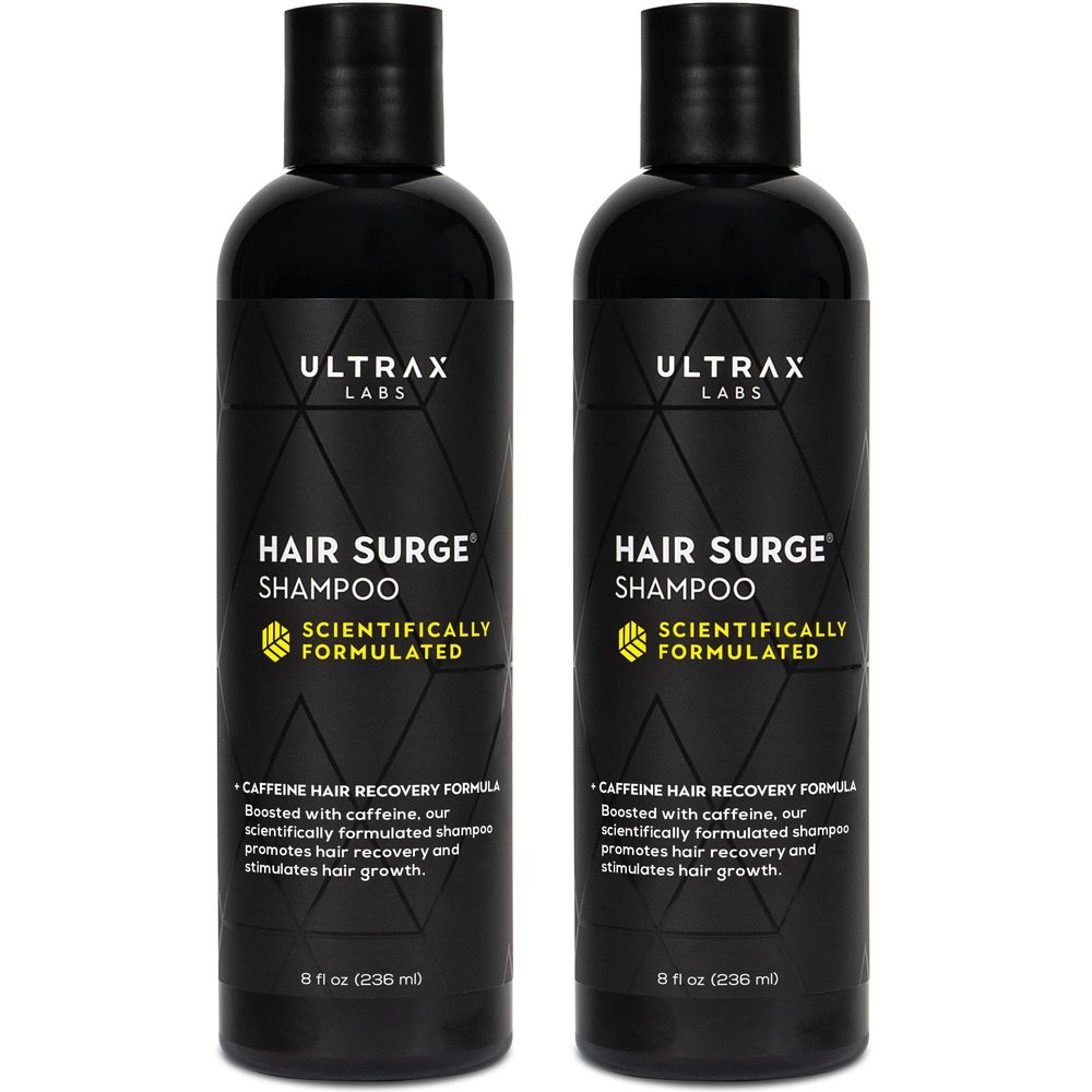 Ultrax Labs Hair Growth Shampoo for Thinning Hair and Hair Loss Shampoo for Women and Men, Hair Surge 8oz. | 2 Pack