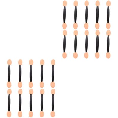 FOMIYES 200pcs Double-headed Eyeshadow Sponge Applicators Makeup Tool for Eyeshadow Eyeliner More Brushes for Daily Use Travel Special Occasions